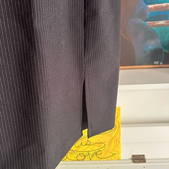 Dynamite Charcoal Pinstripe Skirt Set - Picture 4 of 16